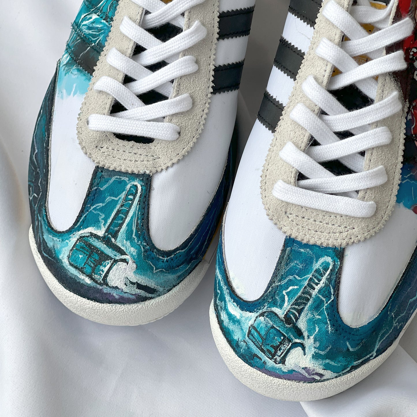 Handpainted Adidas Sneakers Thor