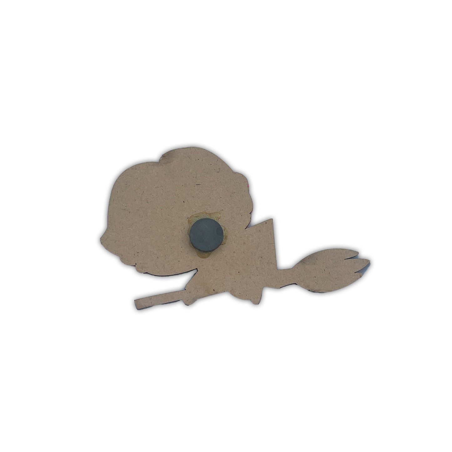 "Adorable Witch on Broomstick Fridge Magnet