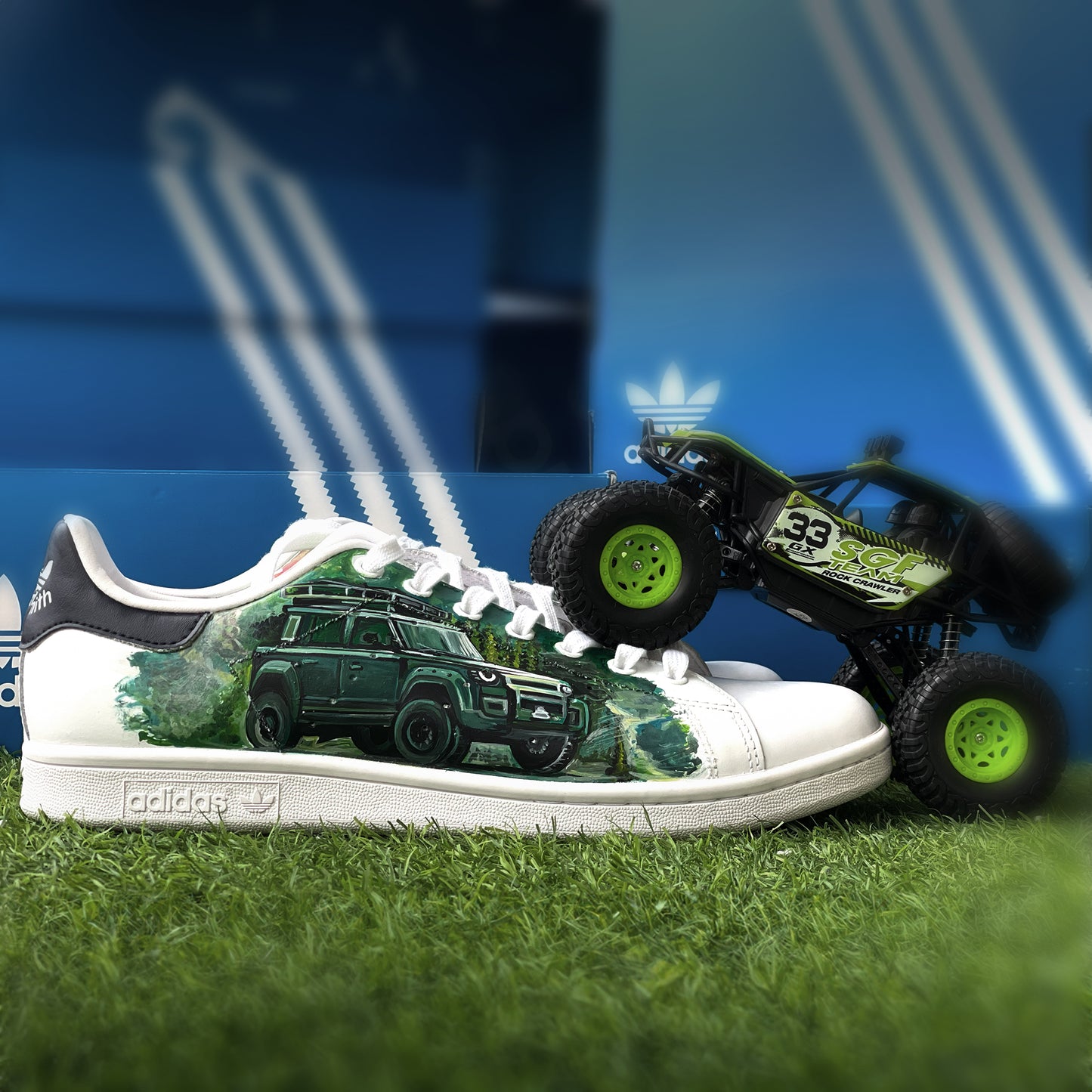 Handpainted Off-Road Adventure Sneakers – Embrace the Spirit of Exploration