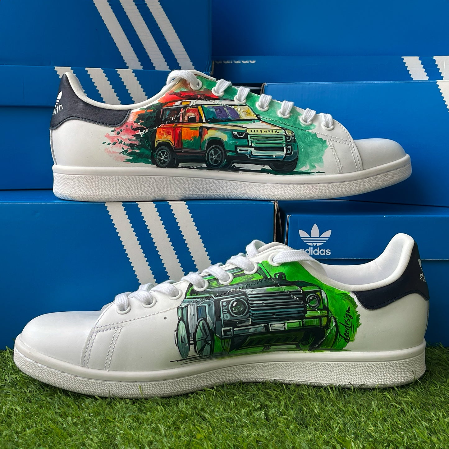 Handpainted Off-Road Adventure Sneakers – Embrace the Spirit of Exploration