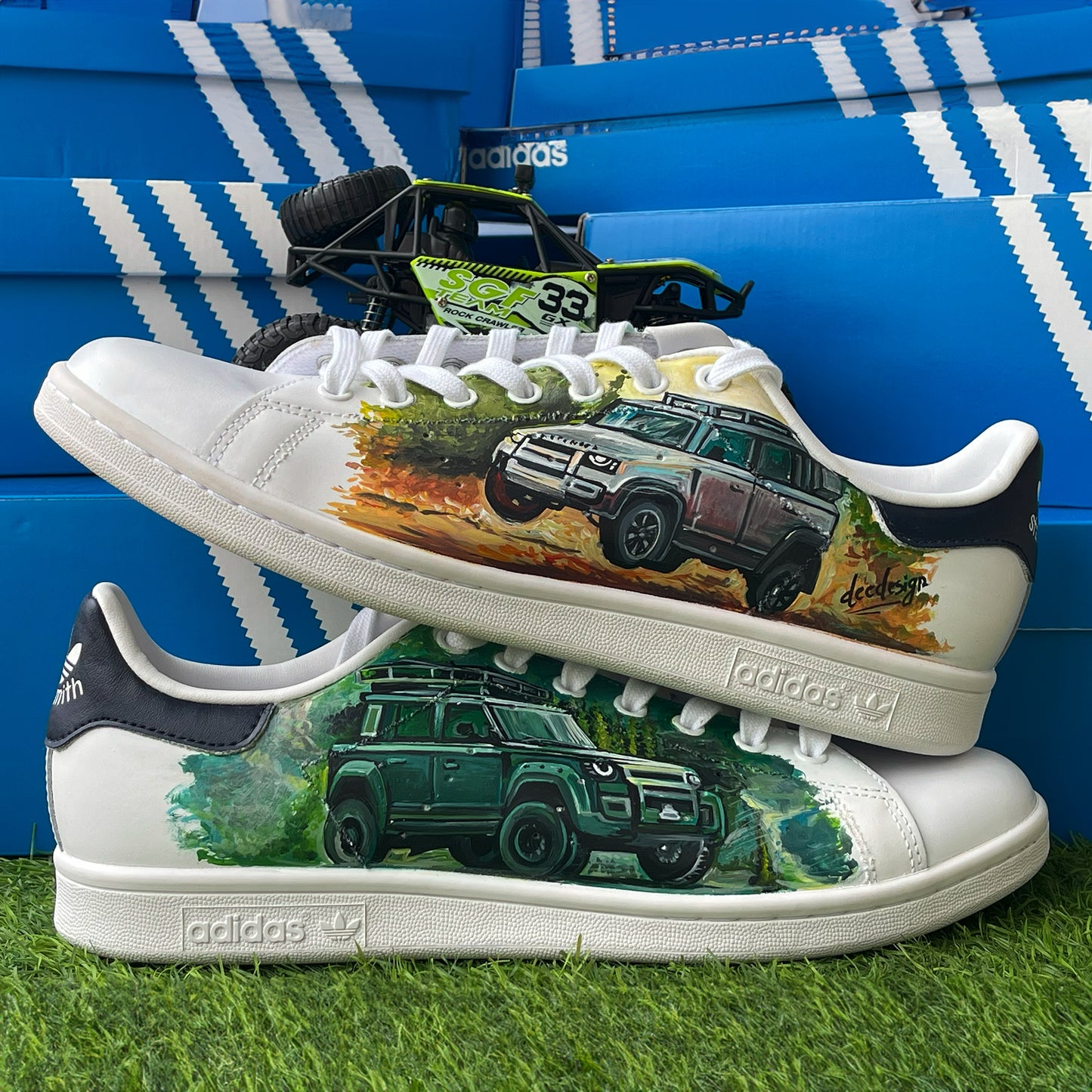 Handpainted Off-Road Adventure Sneakers – Embrace the Spirit of Exploration