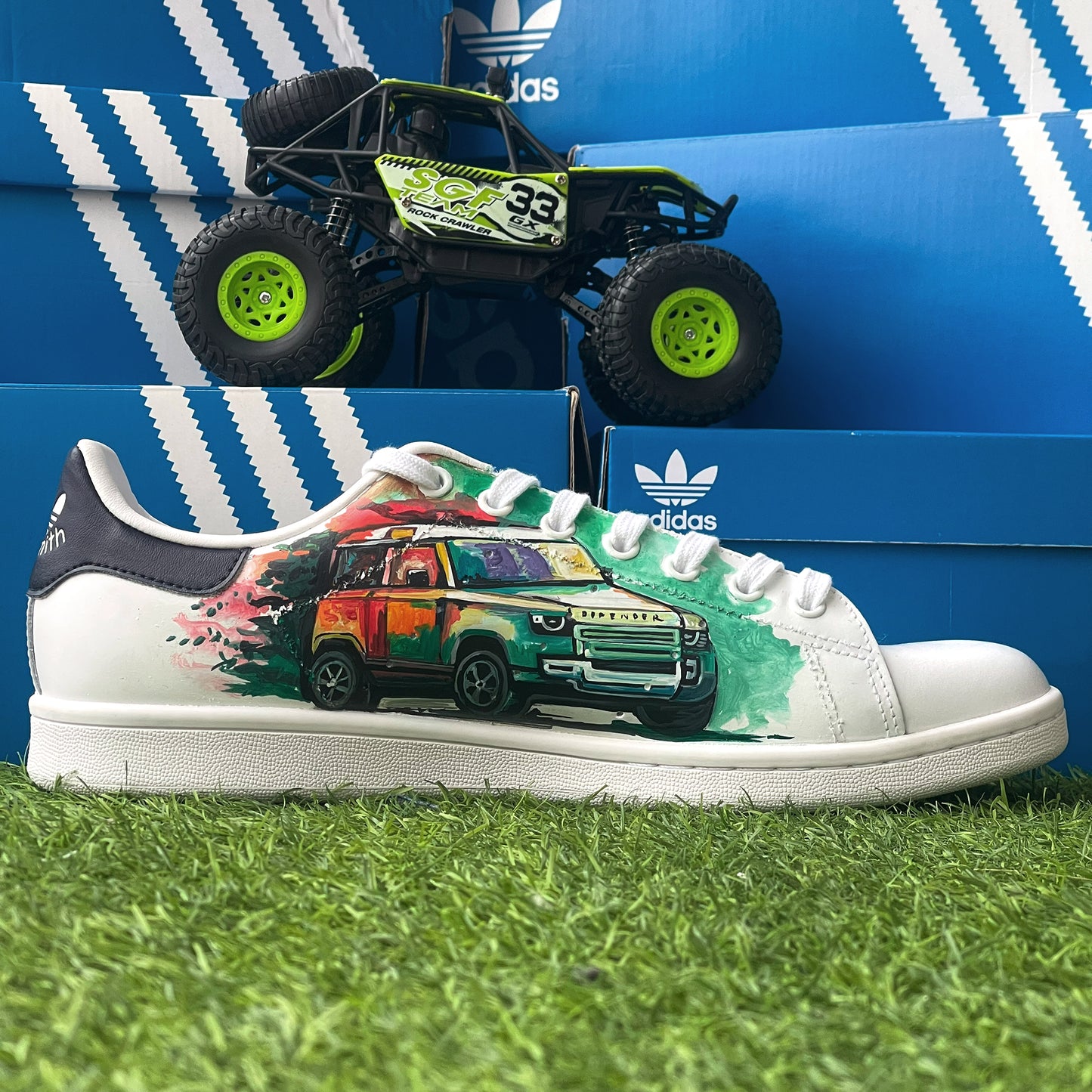Handpainted Off-Road Adventure Sneakers – Embrace the Spirit of Exploration