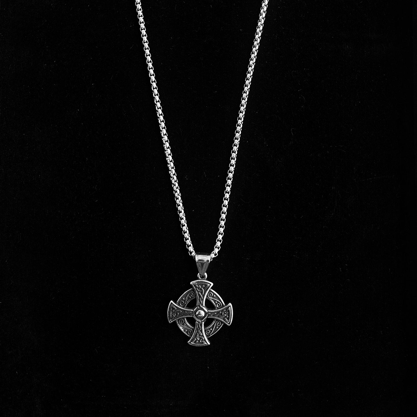 For men premium Stainless Steel Cross Pendant with chain