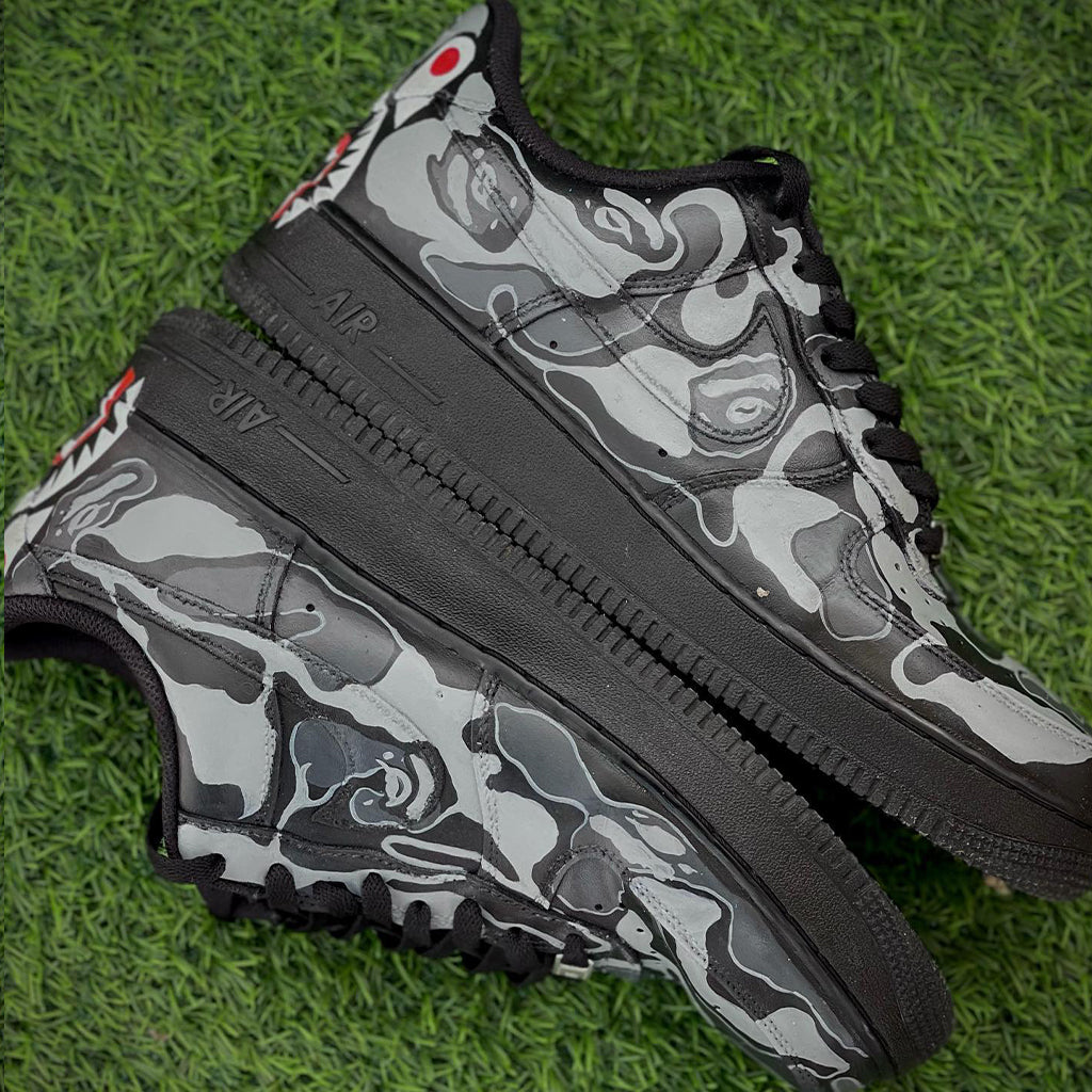 Bape Shark Design- Nike Air Force 1