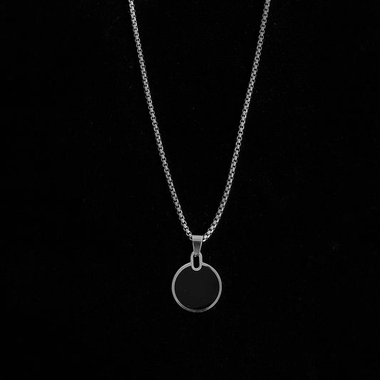 Men's stainless steel chain with pendant