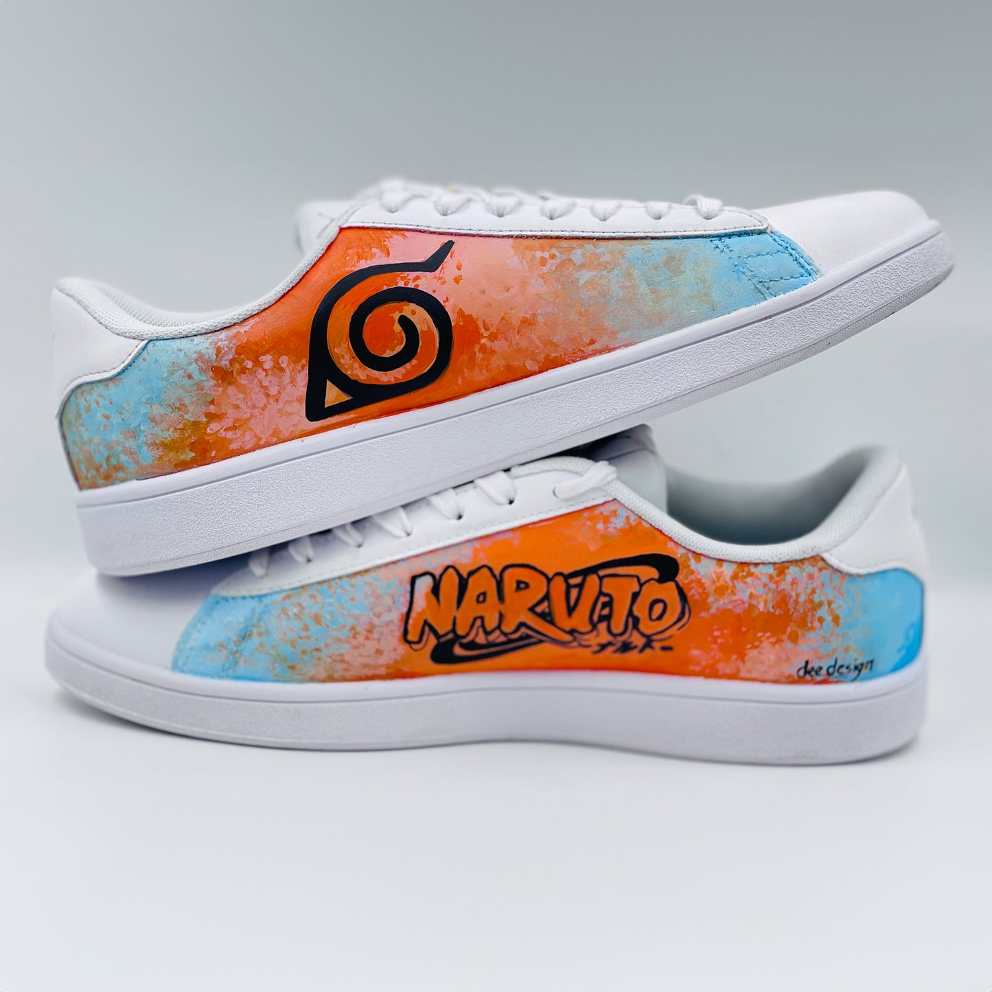 Naruto-themed custom Puma sneakers