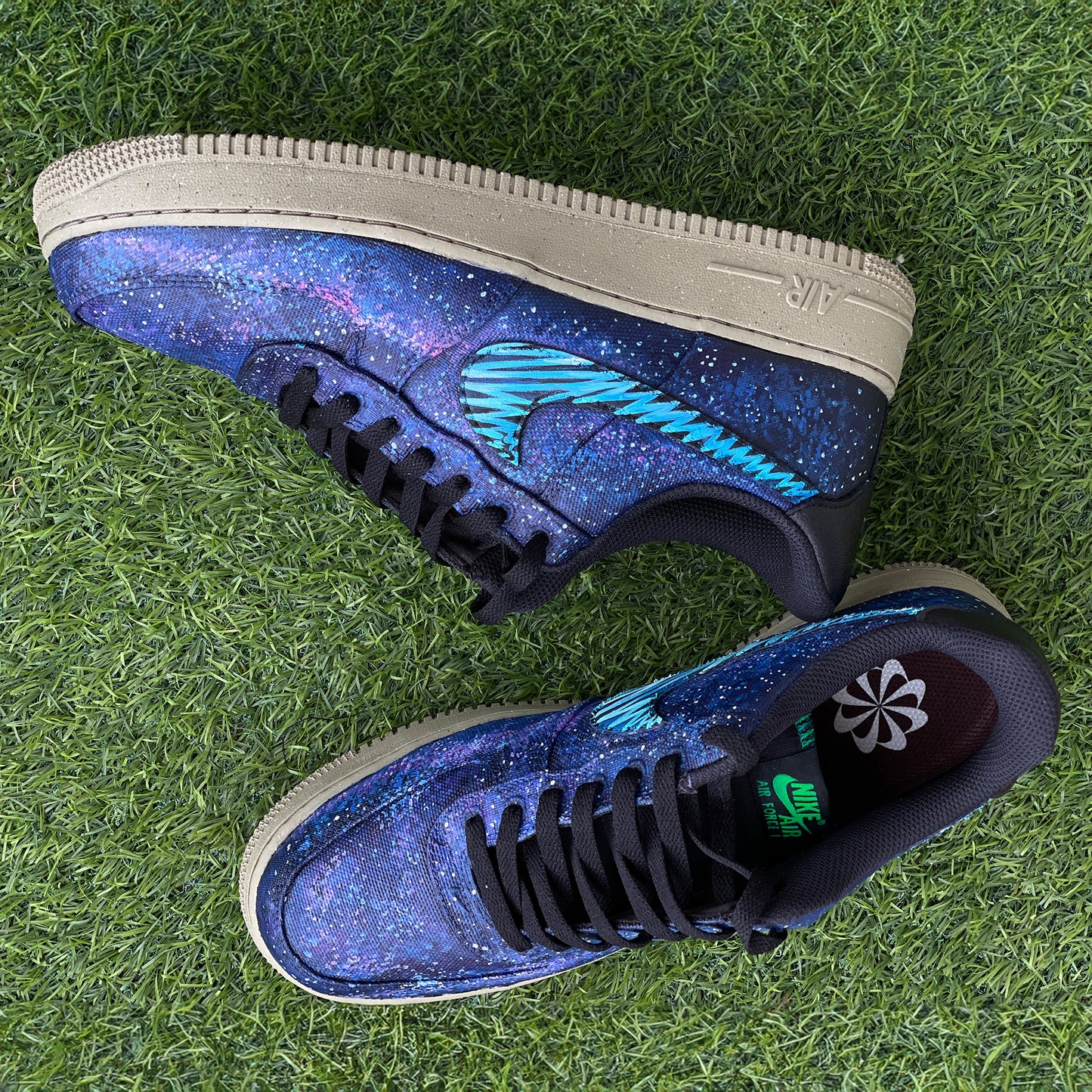 Explore the Cosmos with Handpainted Galaxy-Themed Nike Air Force 1