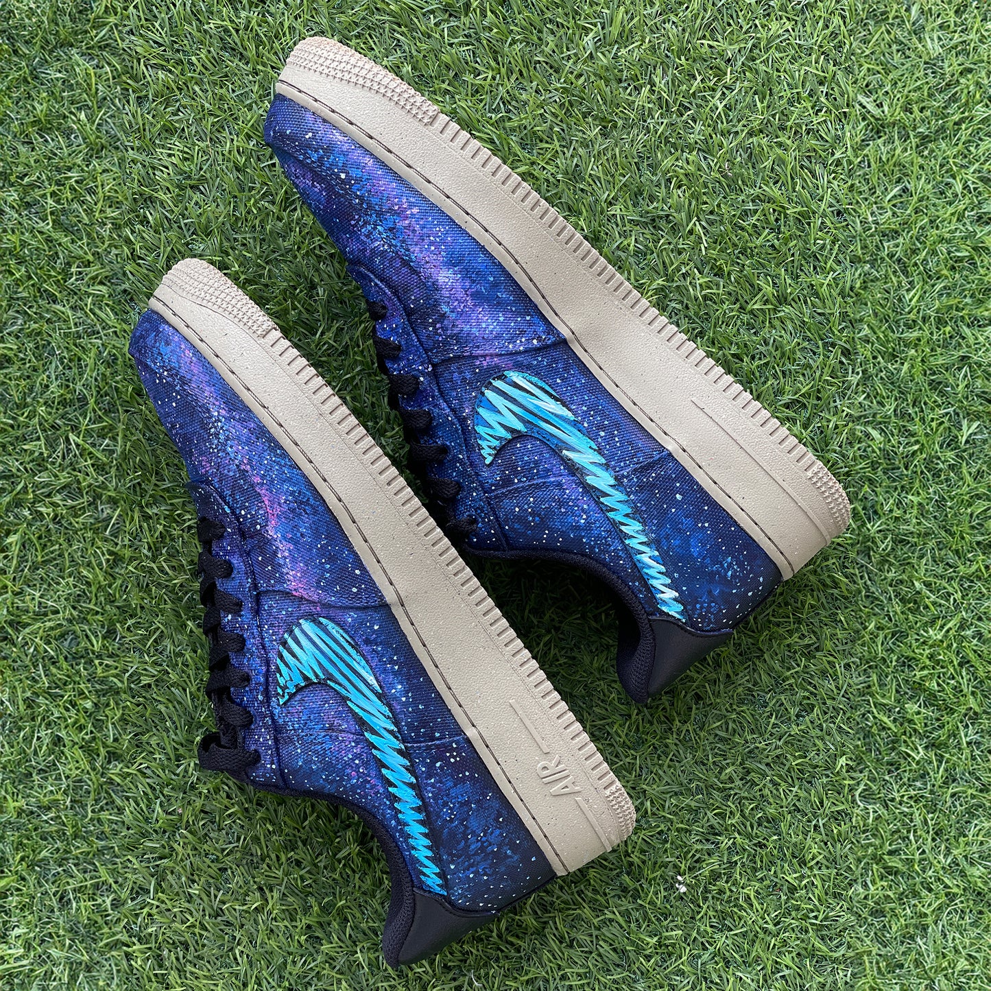 Explore the Cosmos with Handpainted Galaxy-Themed Nike Air Force 1