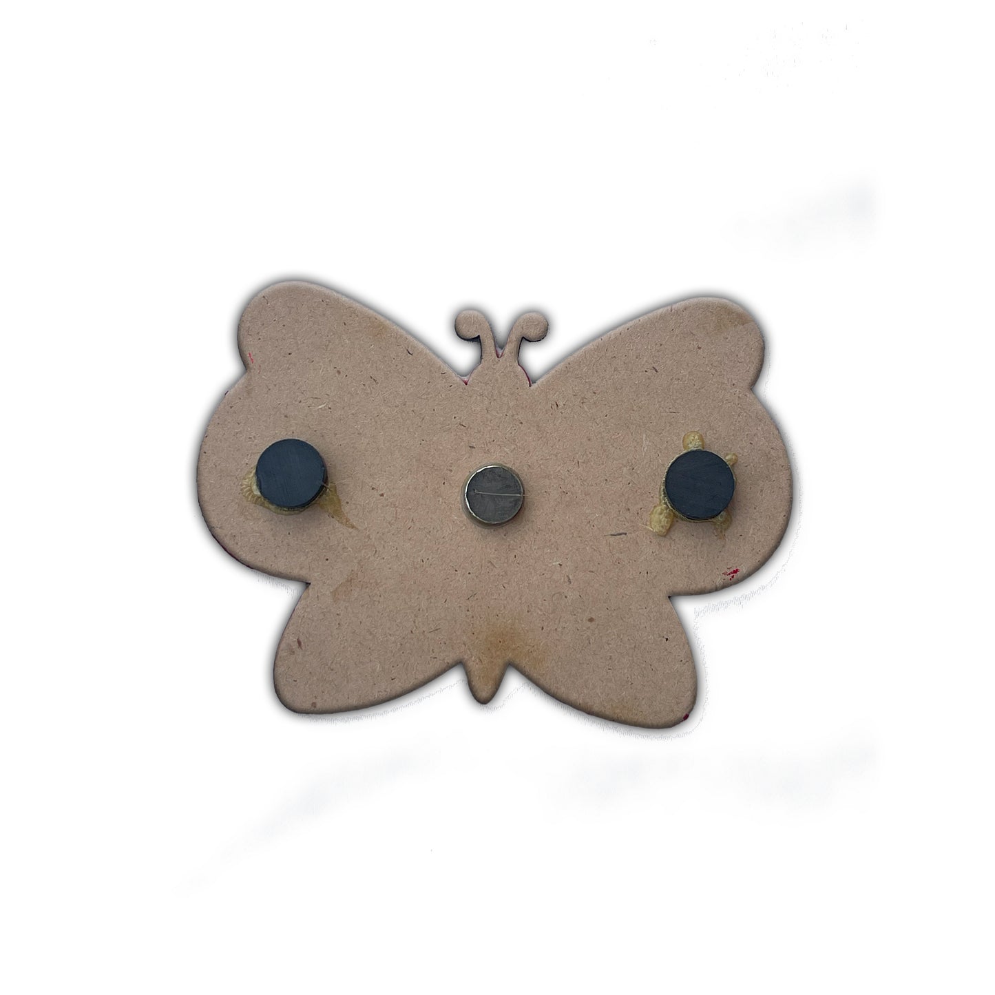Hand Painted Red Butterfly Magnet