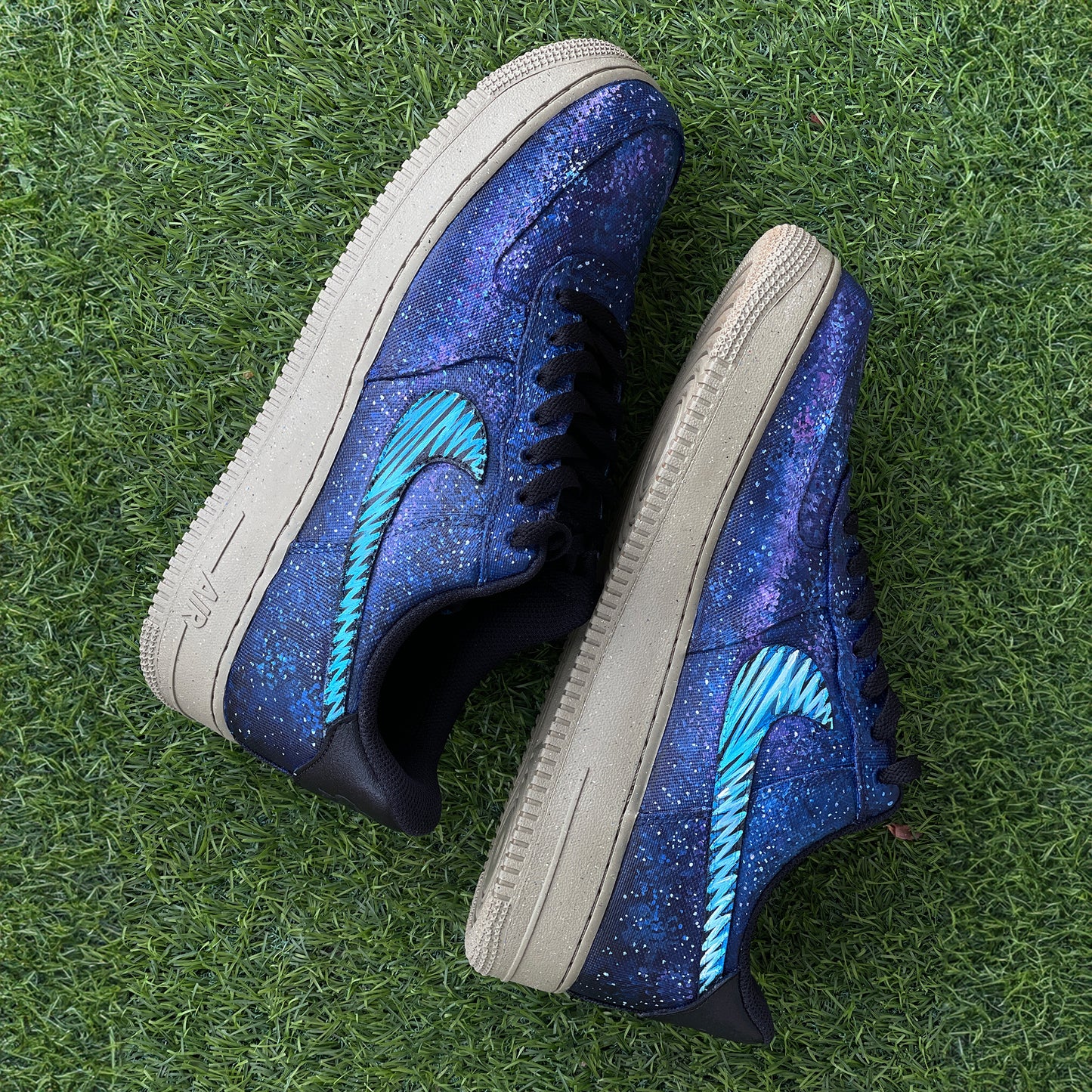 Explore the Cosmos with Handpainted Galaxy-Themed Nike Air Force 1