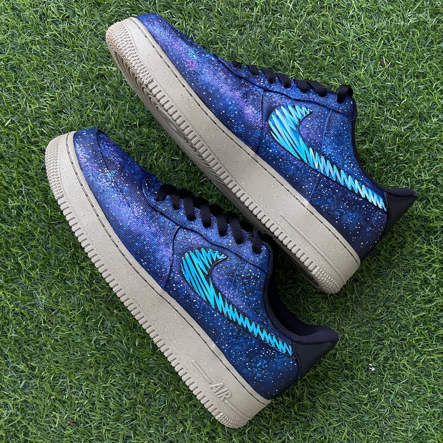 Explore the Cosmos with Handpainted Galaxy-Themed Nike Air Force 1