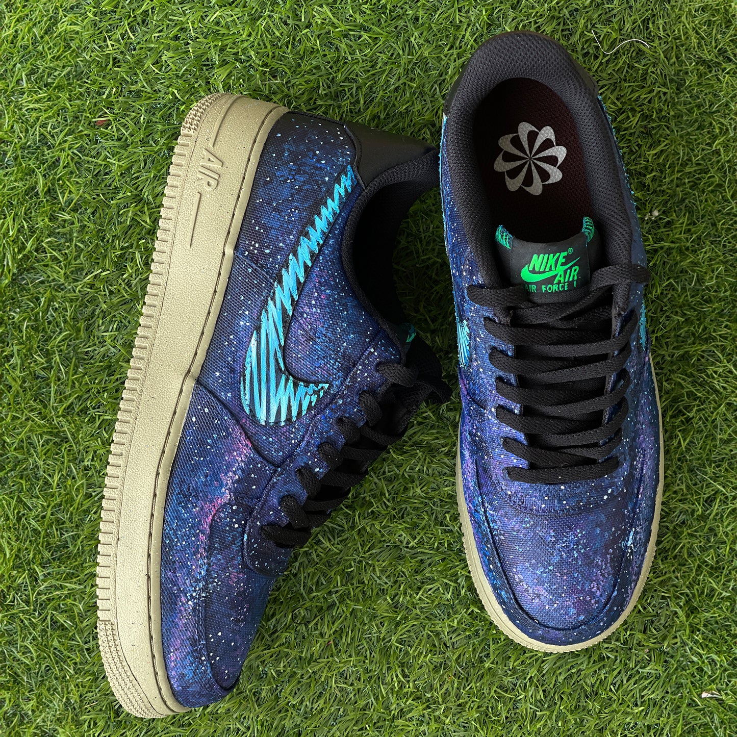 Explore the Cosmos with Handpainted Galaxy-Themed Nike Air Force 1