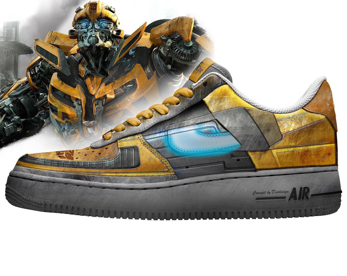 Transformer Bumblebee - Nike Air Force 1