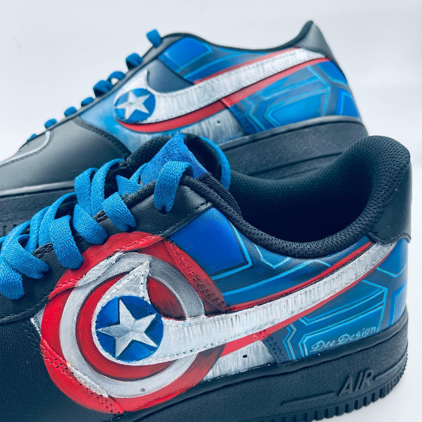 Captain America design - Nike Air Force 1