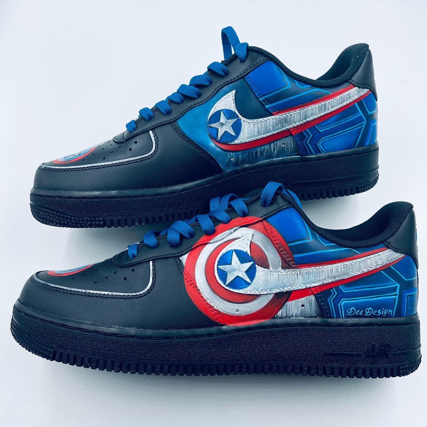 Captain America design - Nike Air Force 1