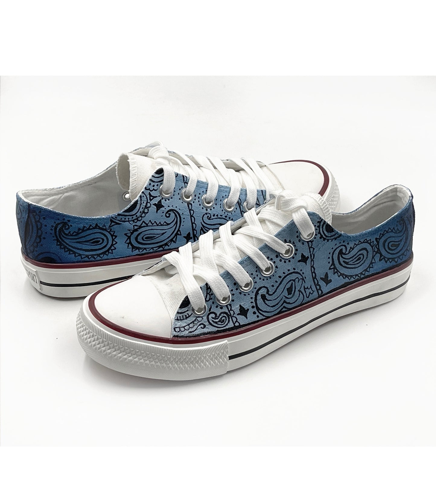 Bandhana/Parsley design on canvas shoes