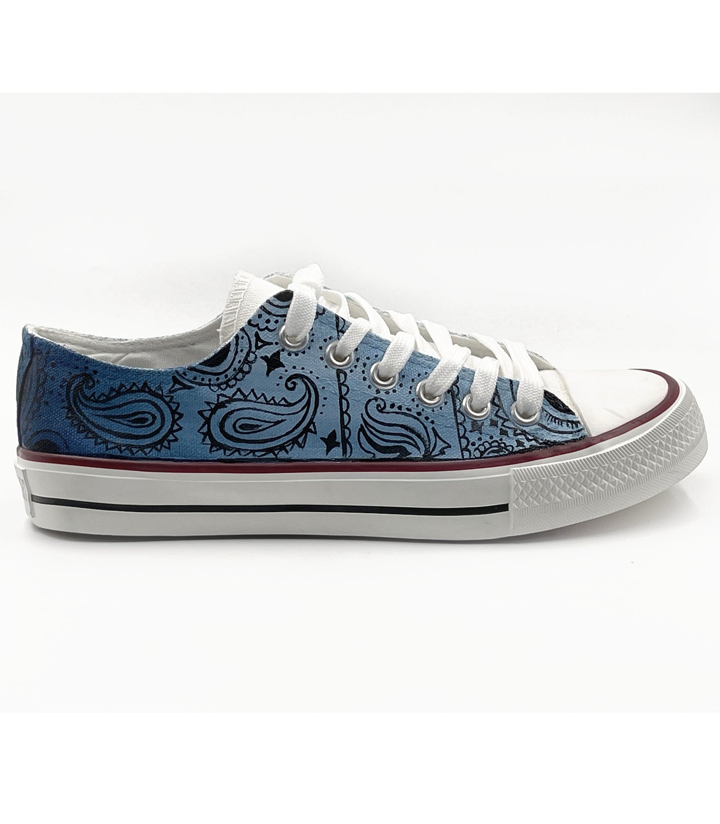 Bandhana/Parsley design on canvas shoes