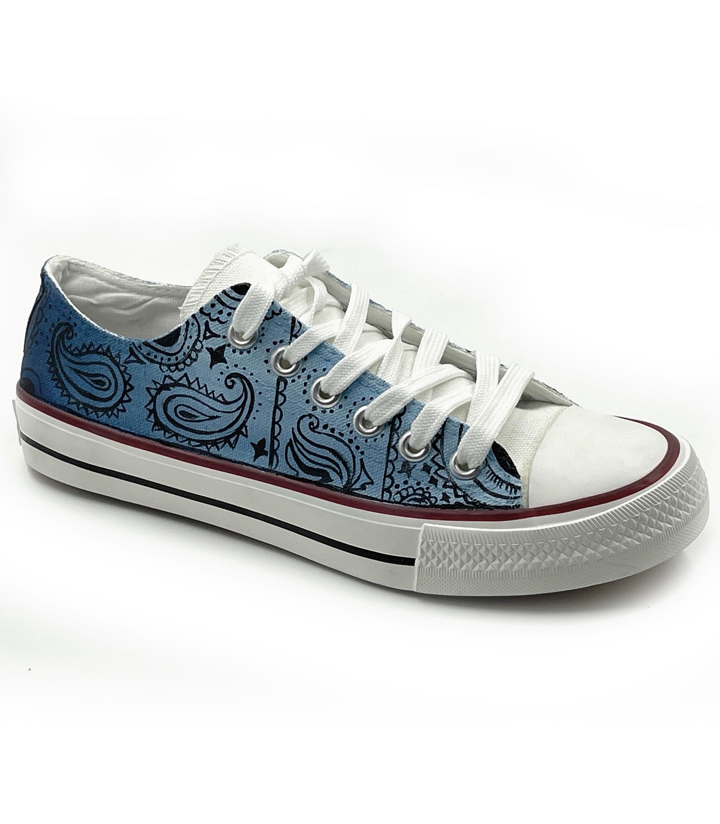 Bandhana/Parsley design on canvas shoes
