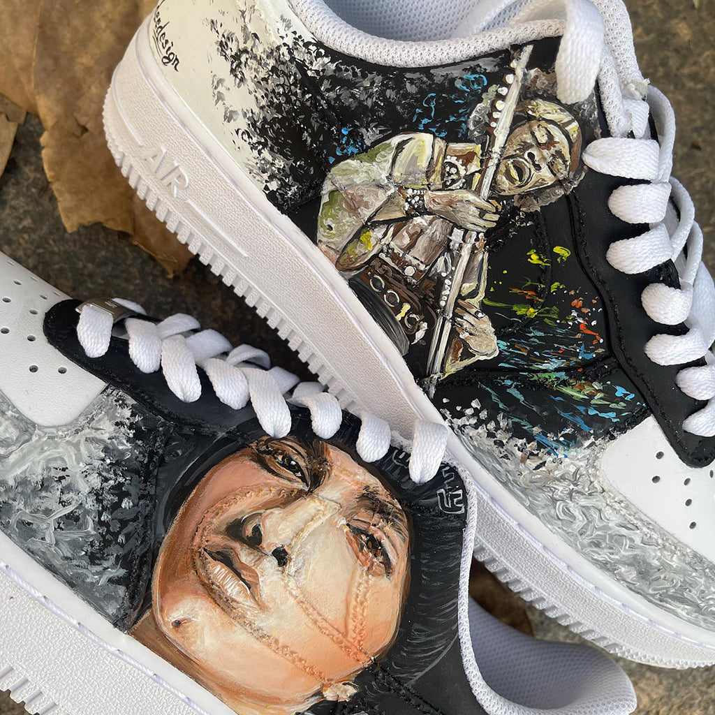 Eminem & Jimi Hendrix Design- Nike Air Force 1