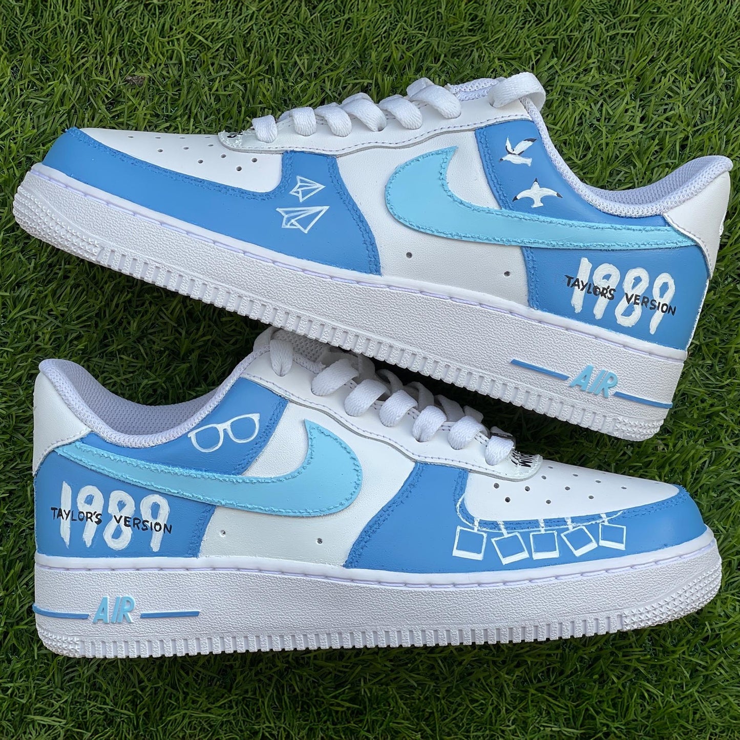 Handpainted Custom Sneakers – Taylor Swift "1989 (Taylor's Version)" Theme