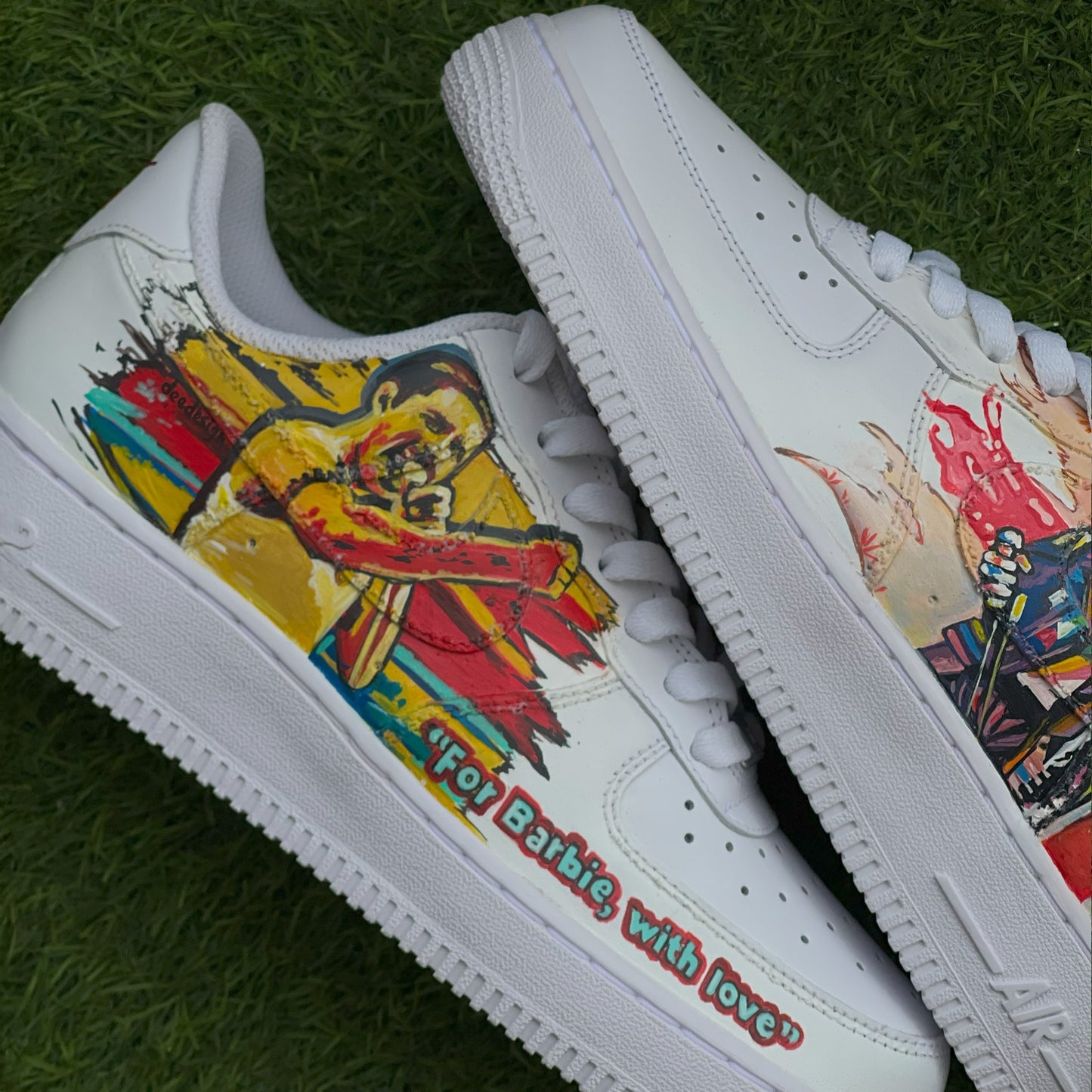Handpainted Custom Sneakers – Freddie Mercury Tribute
