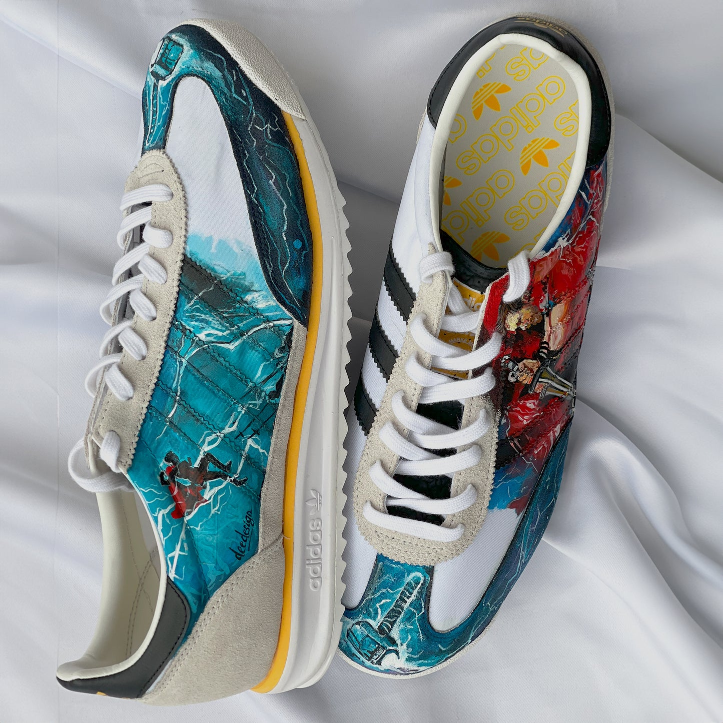 Handpainted Adidas Sneakers Thor