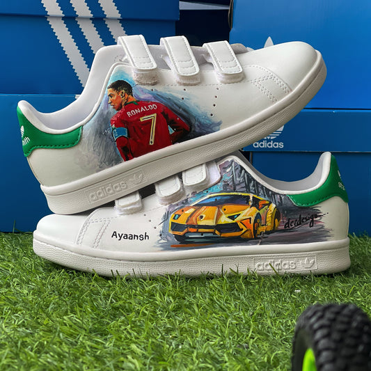 Handpainted Custom Sneakers – Celebrate Speed and Sportsmanship
