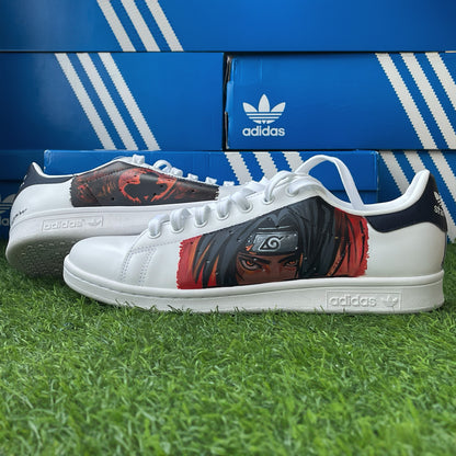 Itachi Handpainted Custom Adidas Sneakers with Anime-Inspired Artwork