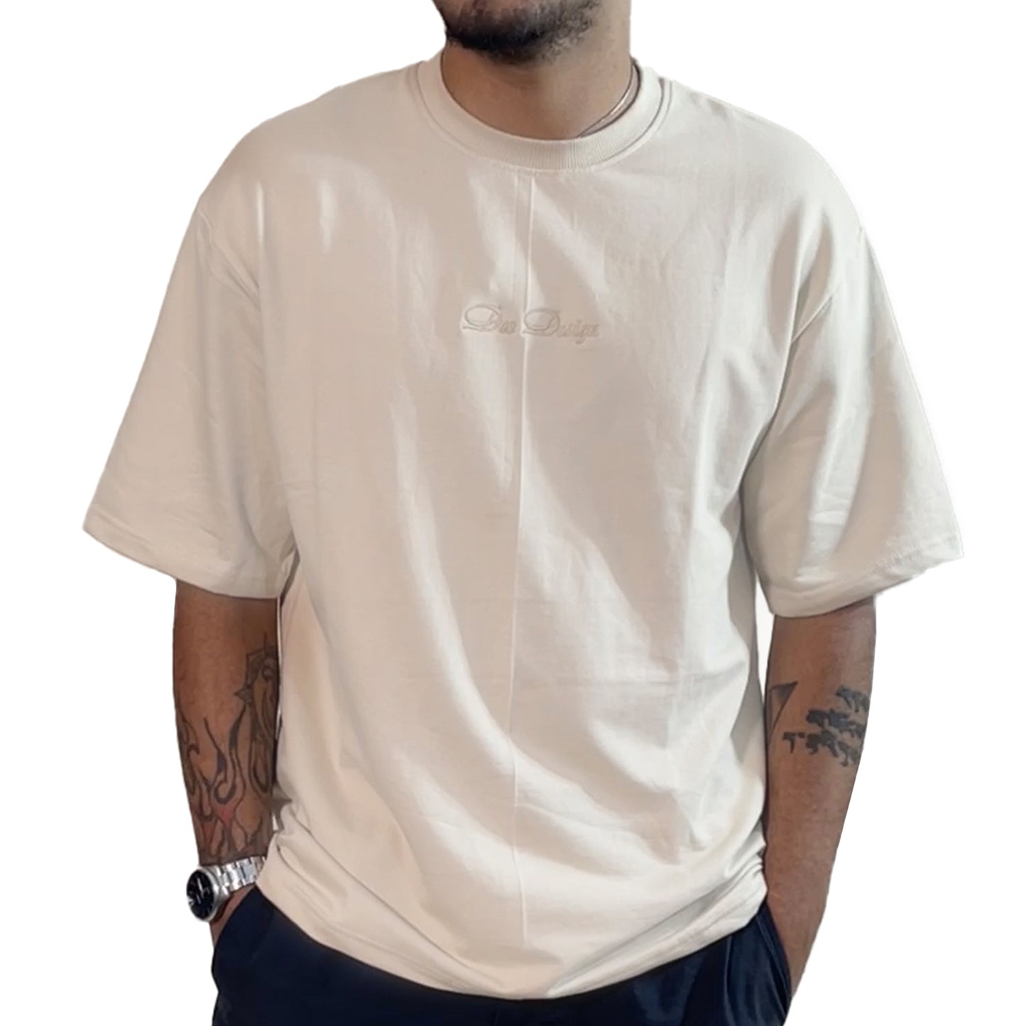 Oversized Tee - Beige