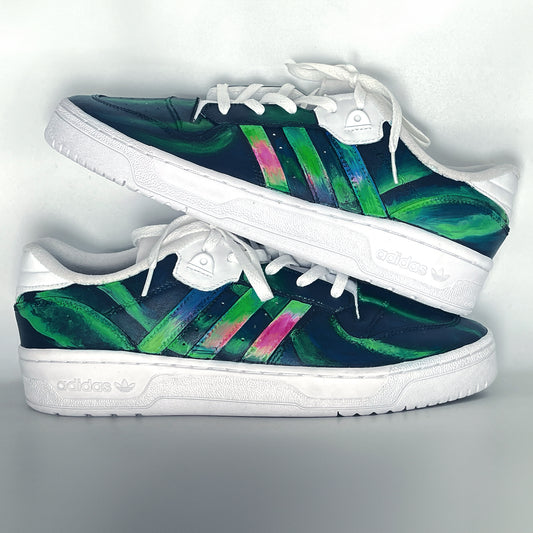 Hand-Painted Adidas Rivalry Lows – Southern Lights Edition