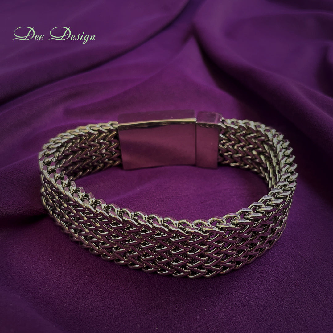 Stainless Steel Mesh Bracelet for Men