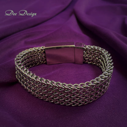 Stainless Steel Mesh Bracelet for Men