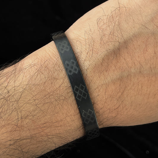 Stainless Steel Men's Black Bracelet