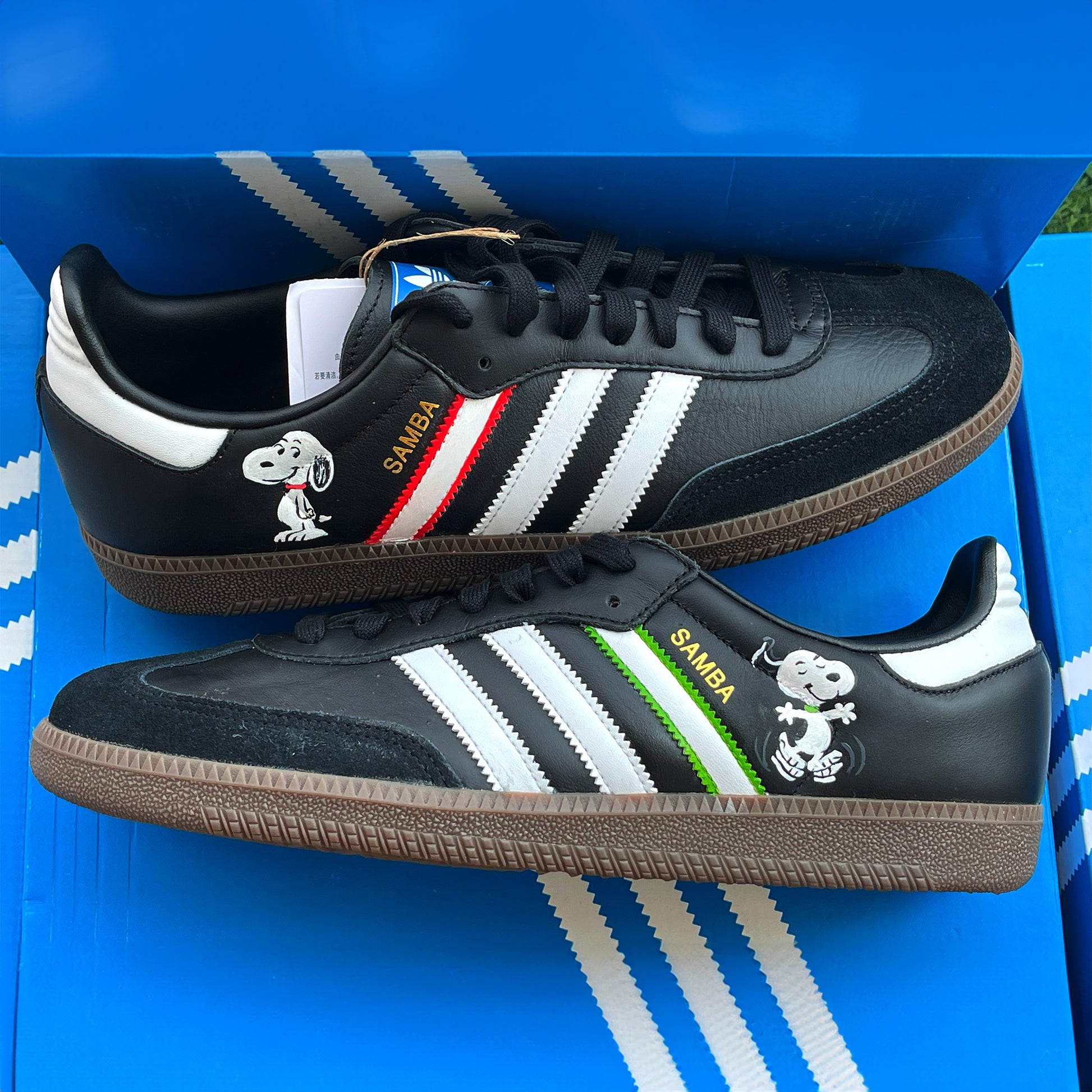 Custom Handpainted Snoopy Adidas Sambas Dee Design Custom Handpainted Snoopy Adidas Sambas Dee Design