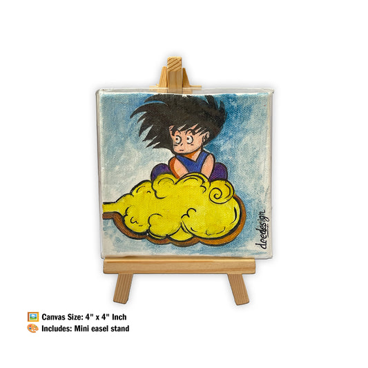 Goku soars on the Flying Nimbus