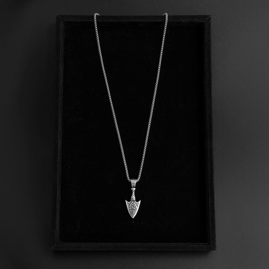 Stainless Steel Warrior Pendant with chain – Bold. Durable. Timeless.