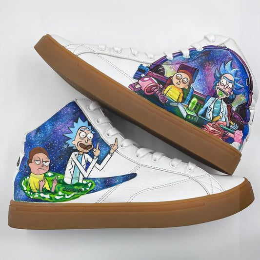 Handpainted Rick and Morty Sneakers