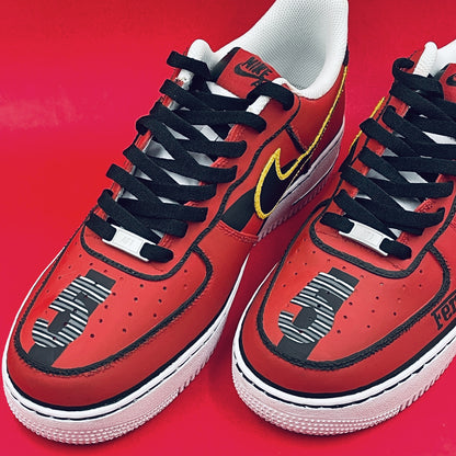 Ferrari-themed custom Nike Air Force 1