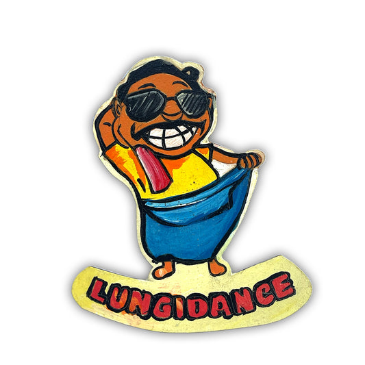 Hand Painted Lungi Dance Magnet