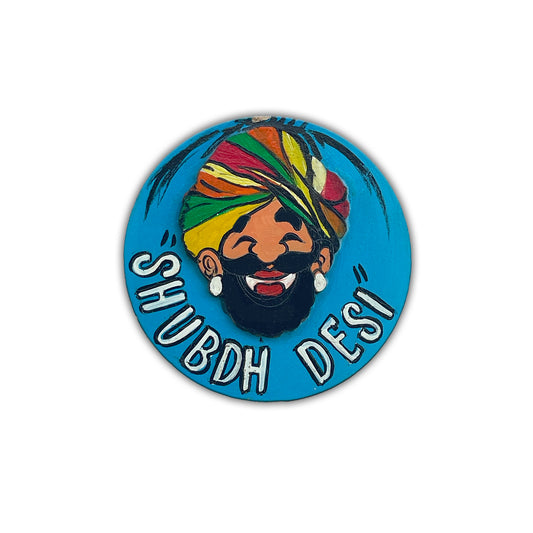 Hand Painted Shubdh Desi Magnet