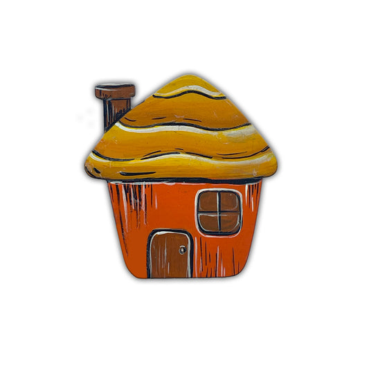 Hand Painted Mini House Magnet
