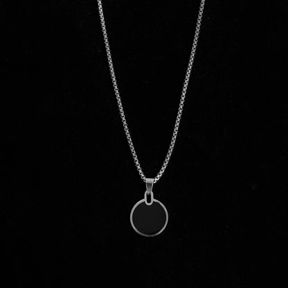 Men's stainless steel chain with pendant