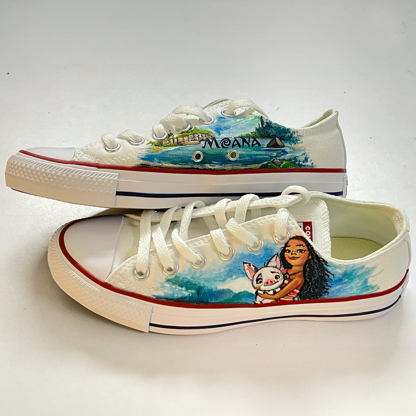 Set Sail with Handpainted Moana-Themed Sneakers