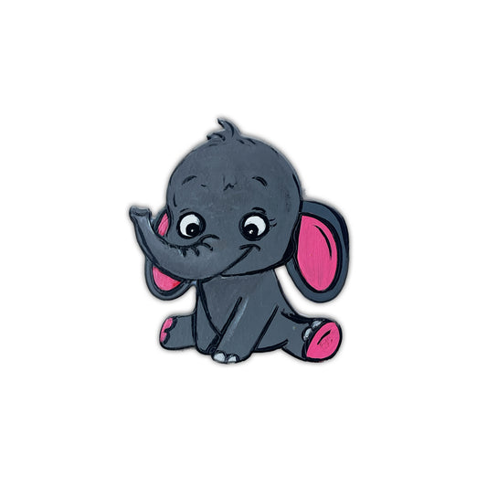 Hand Painted Baby Elephant Magnet