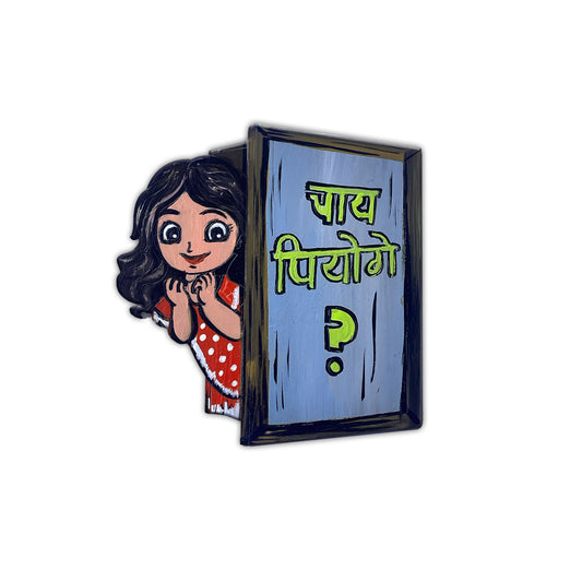 Hand Painted Chai Piyoge Magnet