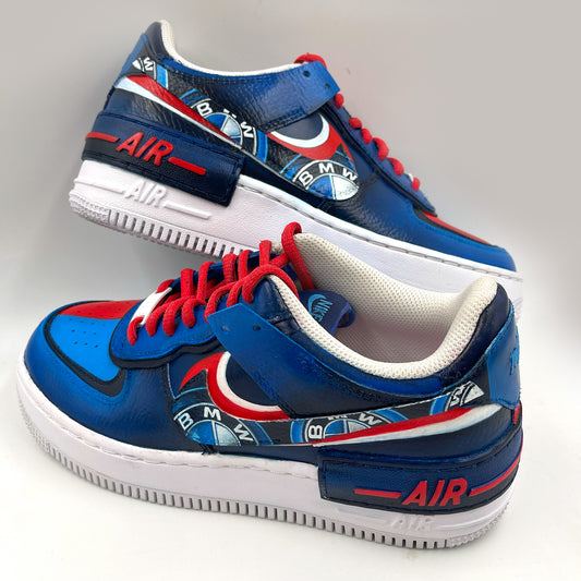 Drive Your Style with Handpainted BMW-Themed Nike Air Force 1