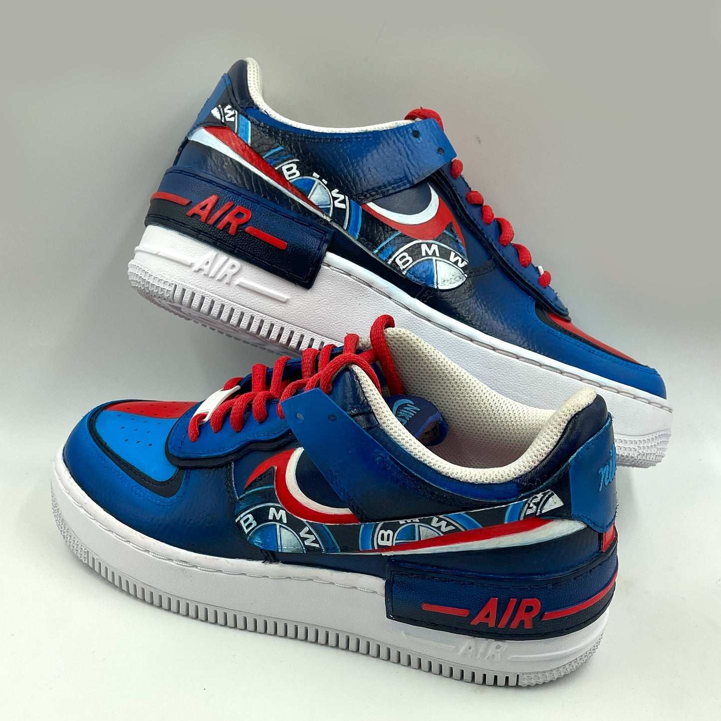 Drive Your Style with Handpainted BMW-Themed Nike Air Force 1