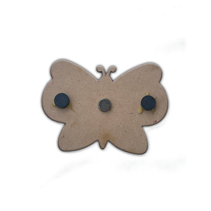 Hand Painted Red Butterfly Magnet