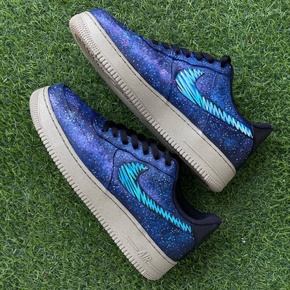 Explore the Cosmos with Handpainted Galaxy-Themed Nike Air Force 1