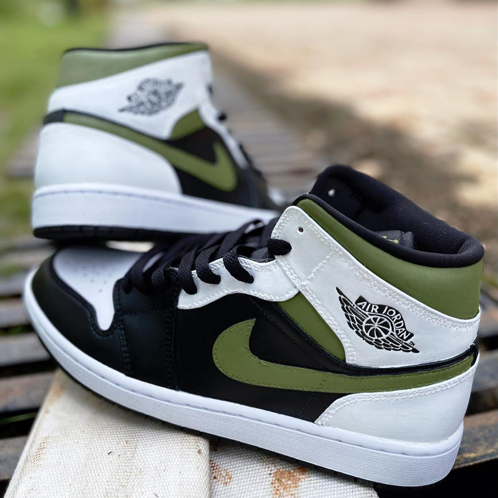Military Green & Black Nike AirJordan High